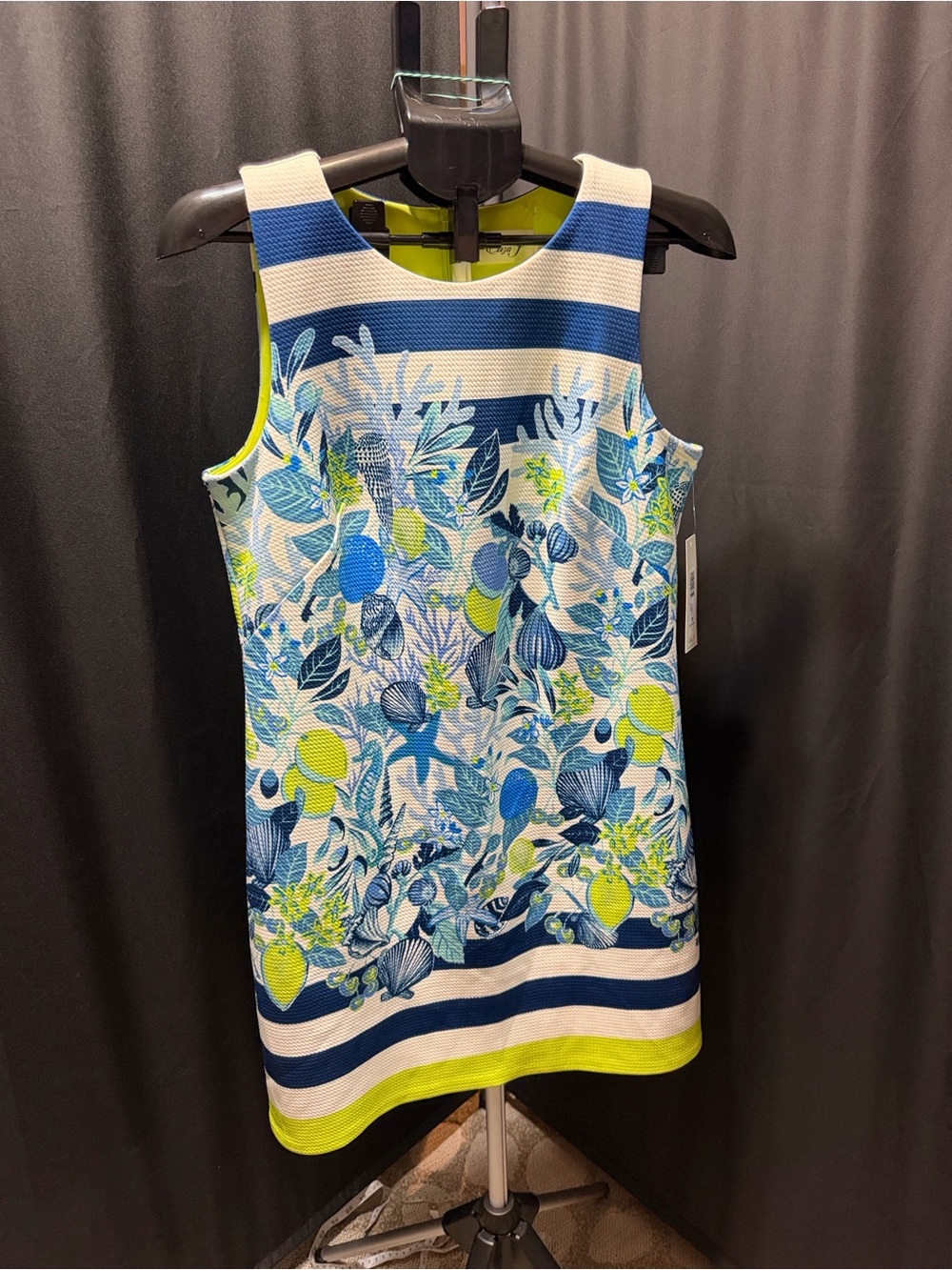 Eliza J Women's Floral/Shells Sleeveless Dress Size 10 NWT